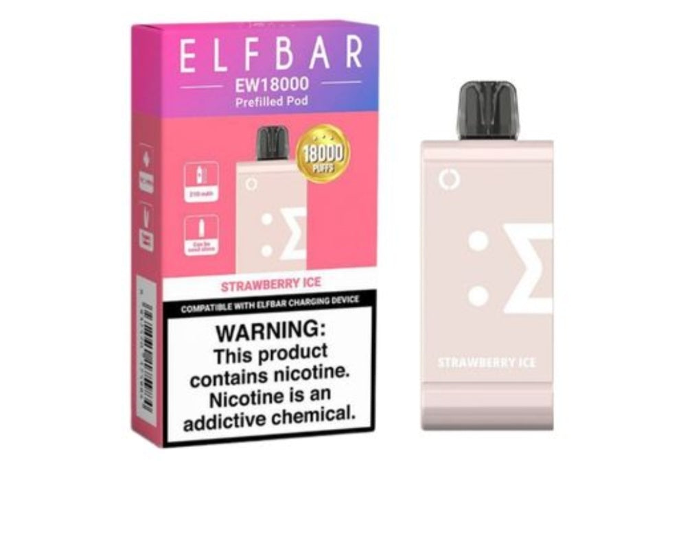 Elf bar ew 18000 puffs pod Strawberry ice