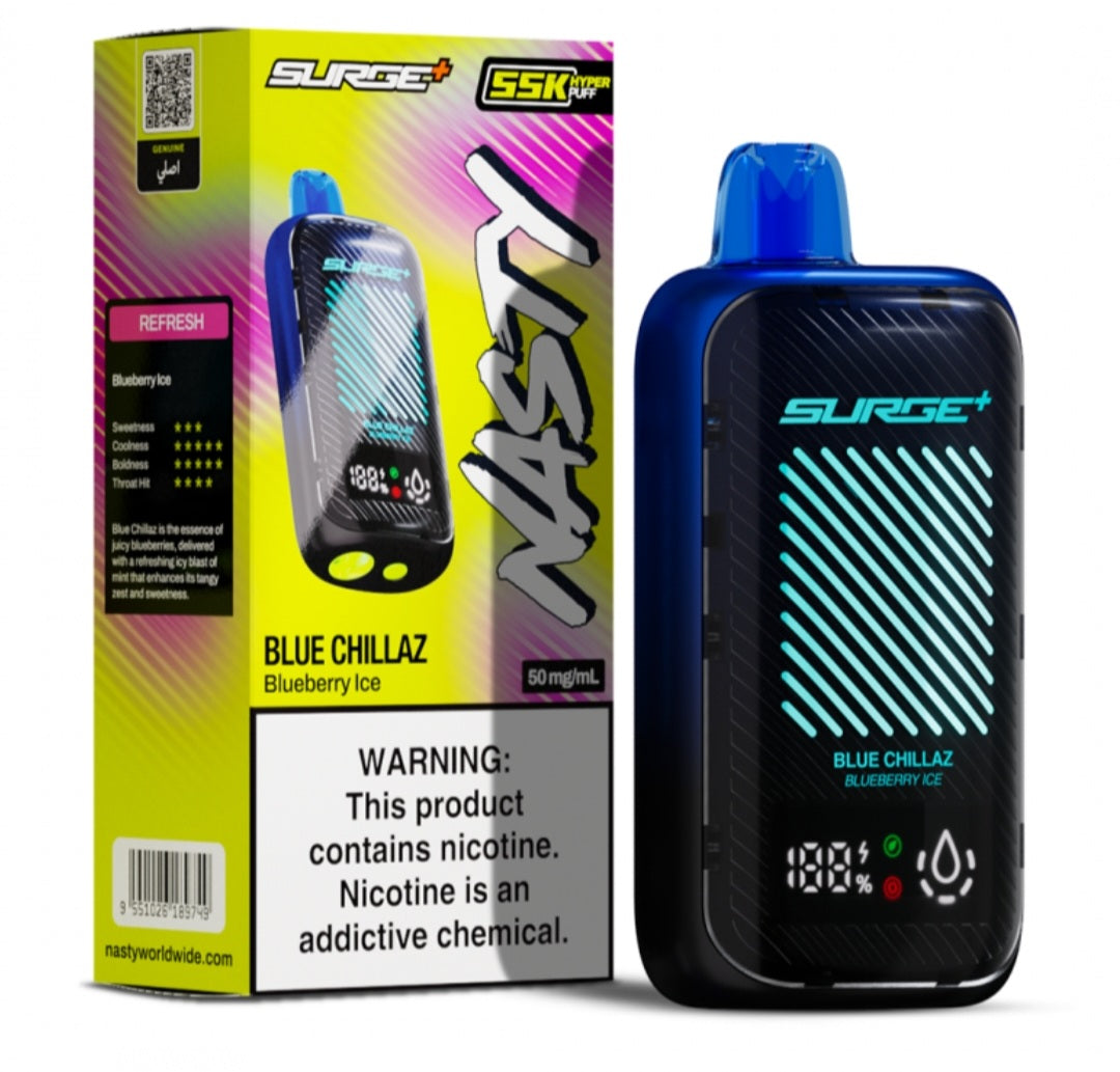 Nasty surge 55000 puffs 55k Blueberry ice