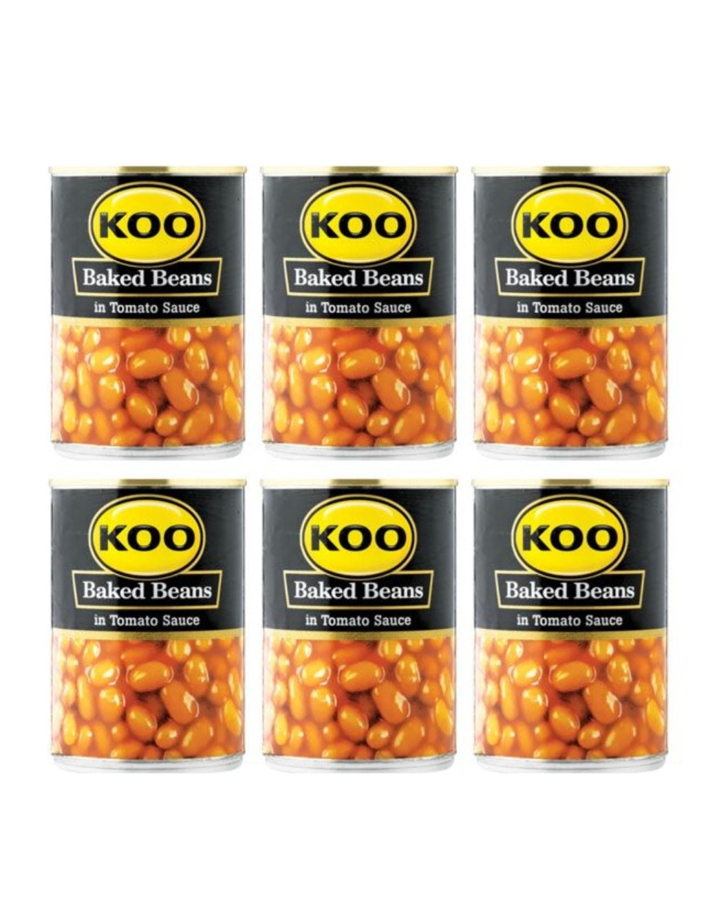 Koo baked beans 410gx6