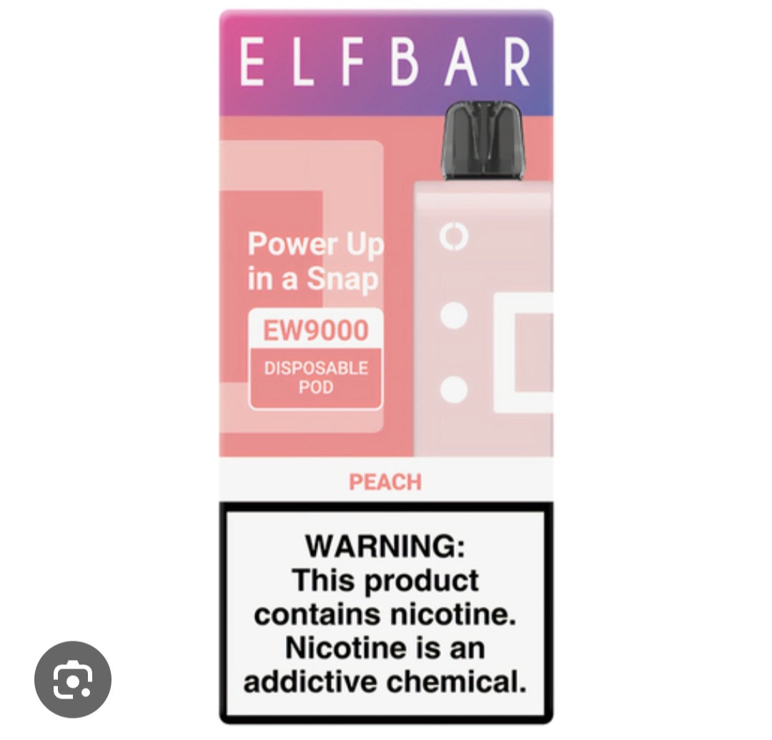 Elf bar ew 9000 puffs pod Peach