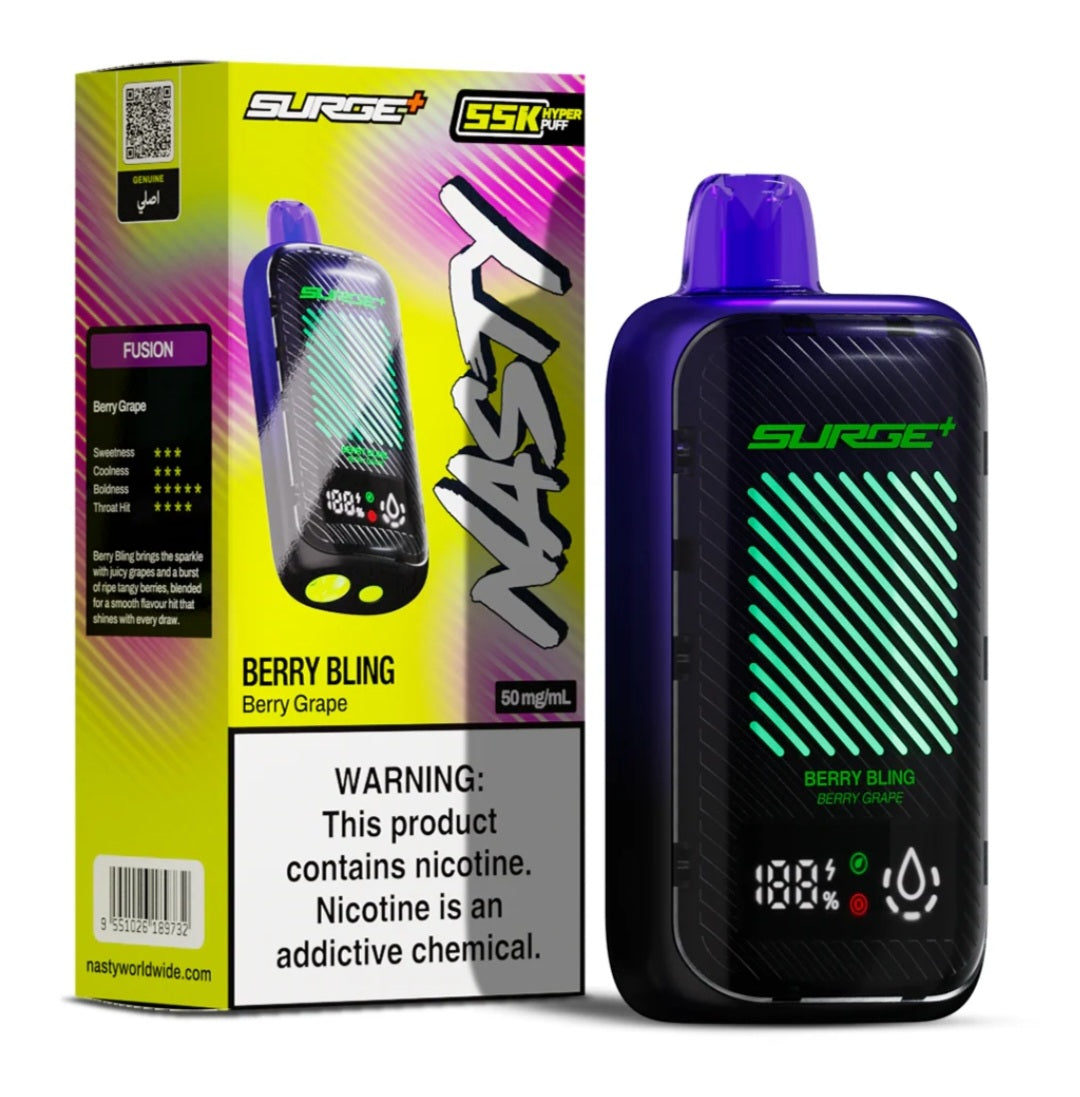 Nasty surge 55000 puffs 55k Berry grape