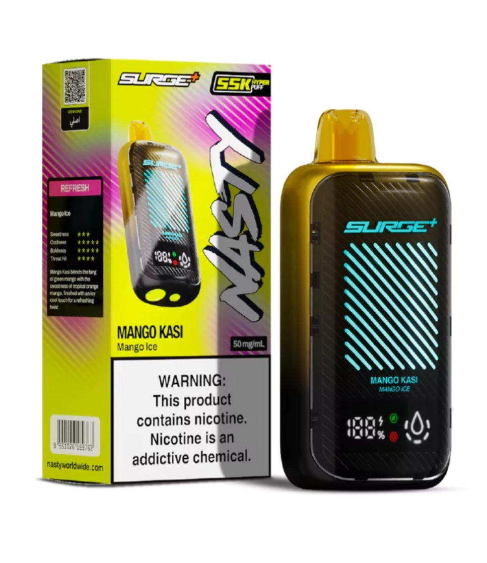Nasty surge 55000 puffs 55k mango ice