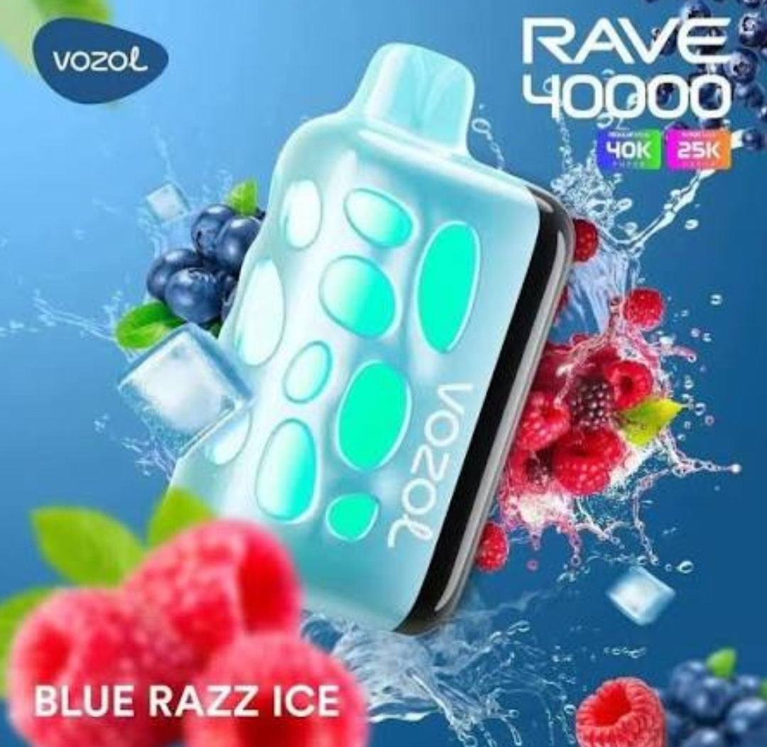Vozol 40000 puffs reva 40k Blue Razz ice