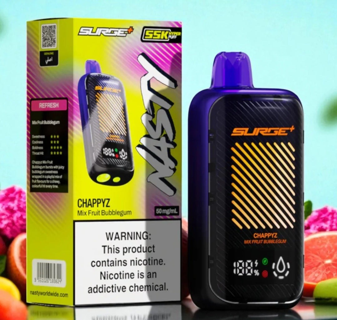 Nasty surge 55000 puffs 55k mixed fruit bubblegum