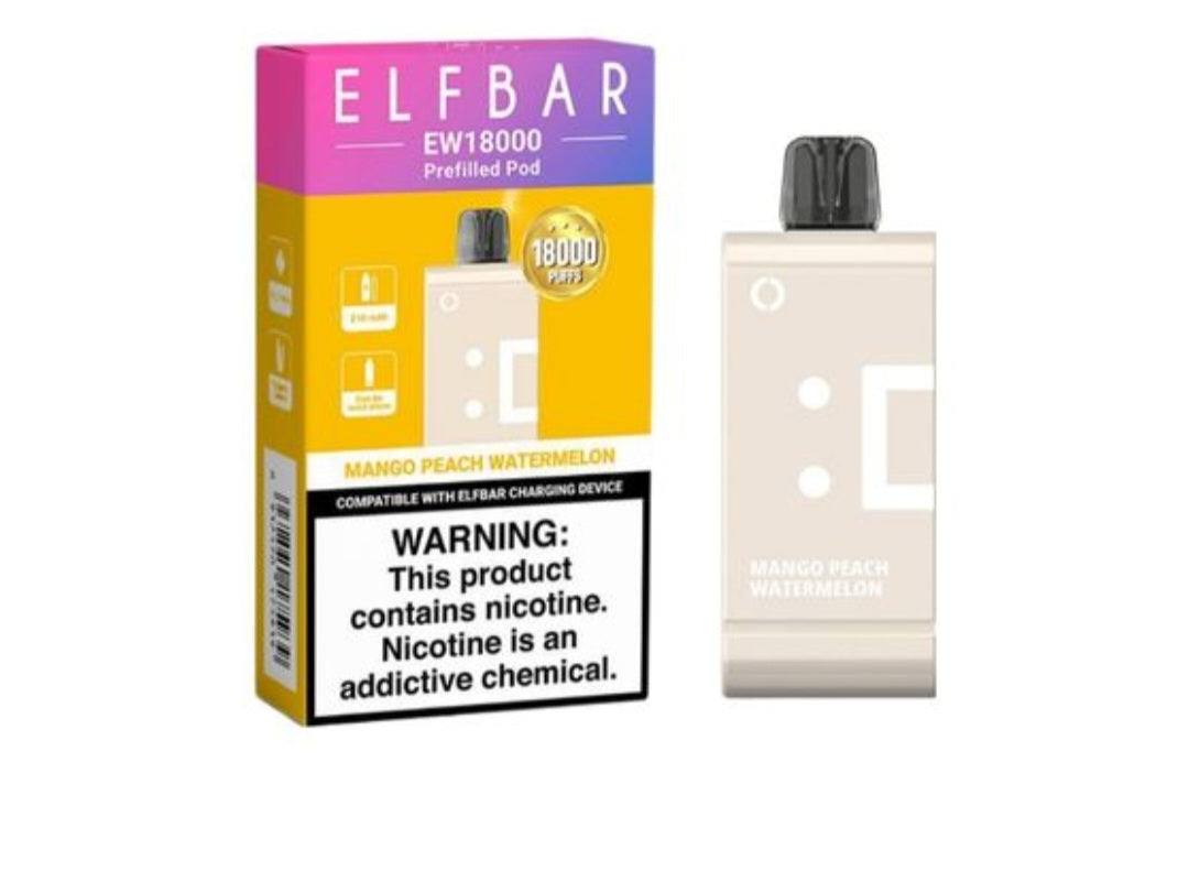 Elf bar ew 18000 puffs pod mango peach watermelon
