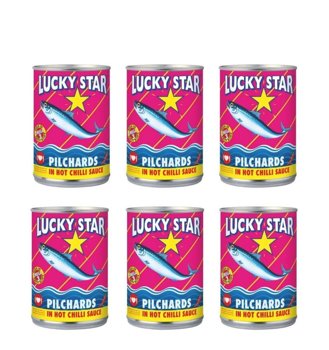 Lucky pilchards fish star hot 400gx6