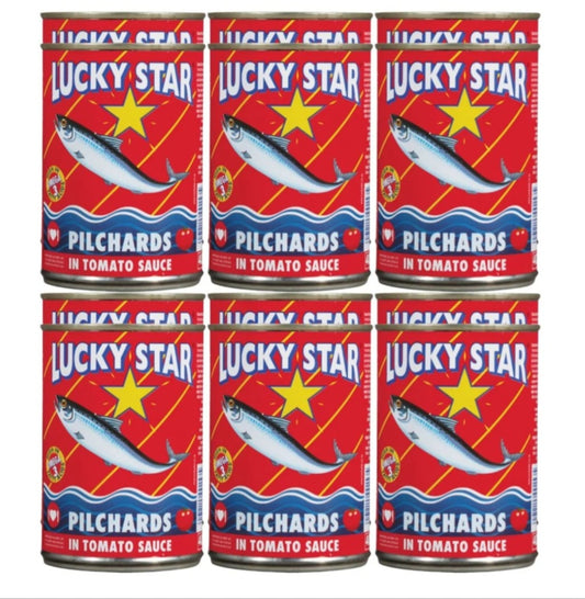 Lucky pilchards fish star tomato 400gx6