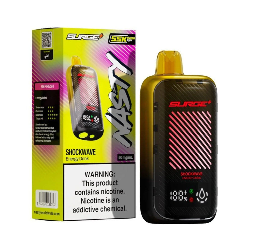 Nasty surge 55000 puffs 55k energy drink
