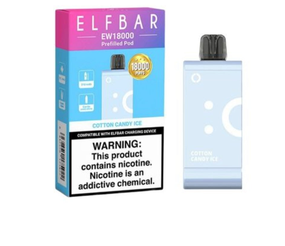 Elf bar ew 18000 puffs pod Cotton candy ice