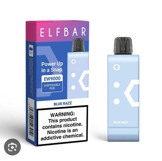 Elf bar ew 9000 puffs pod blue Razz