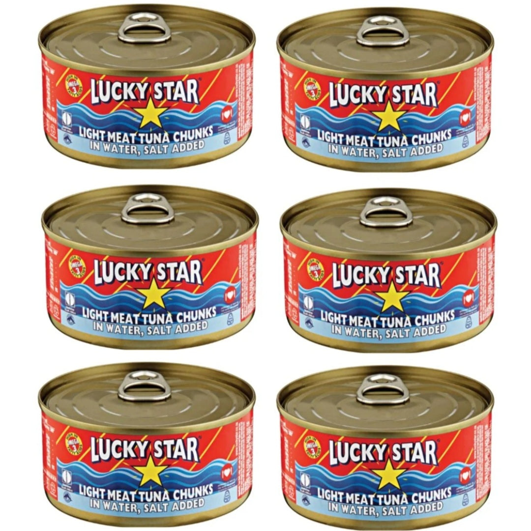 Lucky star tuna in water salt aded 170g×6