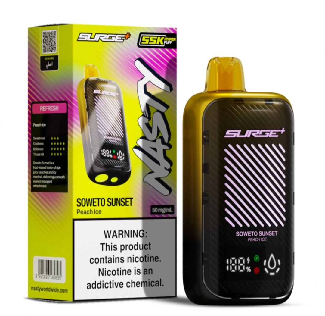 Nasty surge 55000 puffs 55k Peach ice