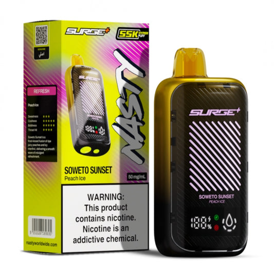 Nasty surge 55000 puffs 55k Peach ice