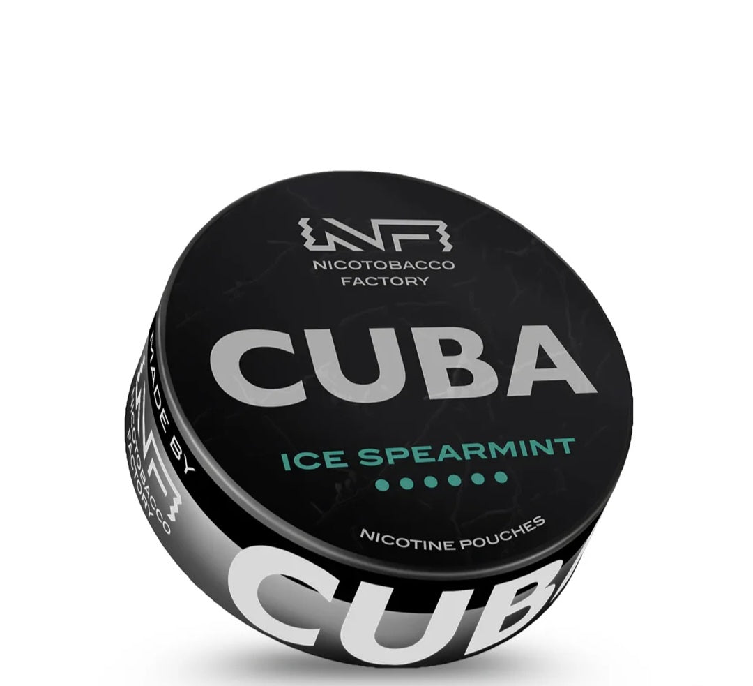 Cuba Black Nicotine Pouches - Ice Spearmint - Snus - 43mg