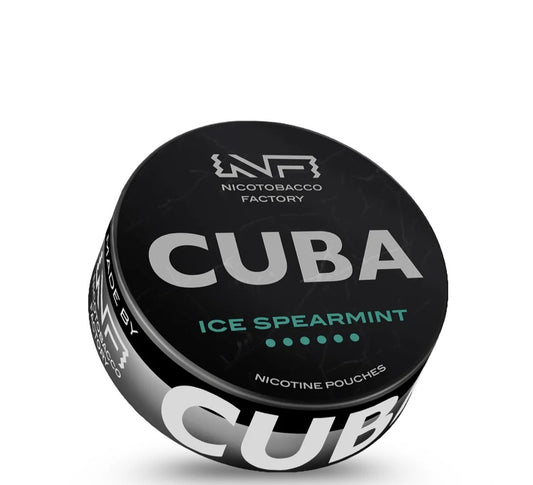 Cuba Black Nicotine Pouches - Ice Spearmint - Snus - 43mg