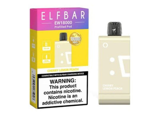 Elf bar ew 18000 puffs pod cherry lemon peach